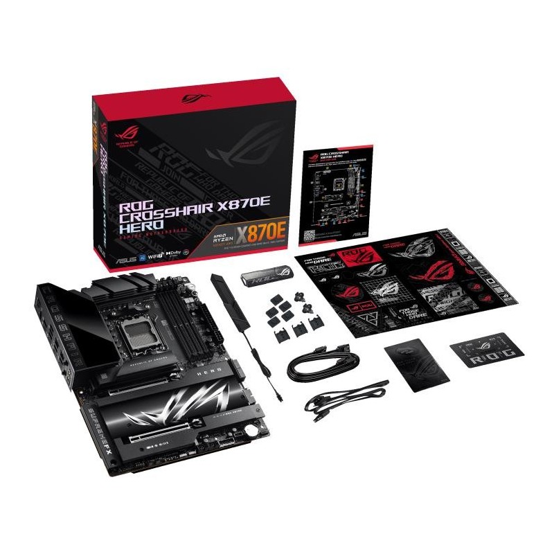 Mainboard ASUS AMD X870E SAM5 ATX Memory DDR5 Memory slots 4 2xPCI-Express 4.0 16x 2xPCI-Express 5.0