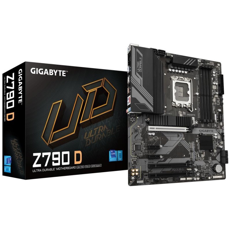 Mainboard GIGABYTE Intel Z790 LGA1700 ATX Memory DDR5 Memory slots 4 2xPCI-Express 3.0 1x 1xPCI-Express 3.0