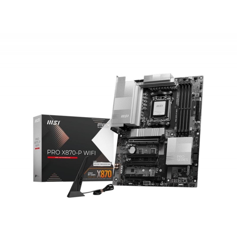 Mainboard MSI AMD X870 SAM5 ATX Memory DDR5 Memory slots 4 2xPCI-Express 3.0 1x 1xPCI-Express 4.0 4x	 1xPCI-Express 5.0