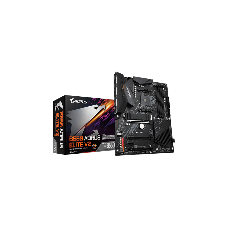 Gigabyte B550 AORUS ELITE V2 1.0 Processor family AMD Processor socket AM4 DDR4 DIMM Memory slots 2 Chipset