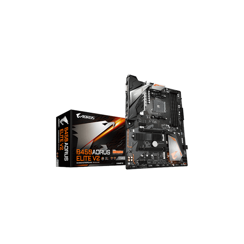 Gigabyte B450 AORUS ELITE V2 1.0 Processor family AMD Processor socket AM4 DDR4 DIMM Memory slots 4 Number