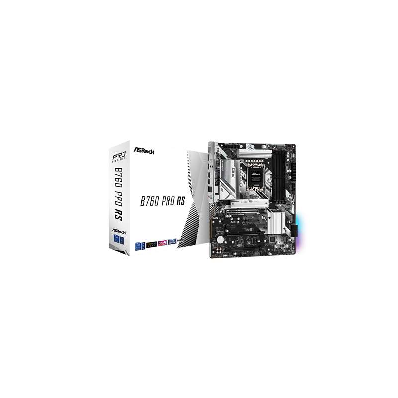 ASRock B760 PRO RS Processor family Intel Processor socket  LGA1700 DDR5 DIMM Memory slots 4 Supported hard