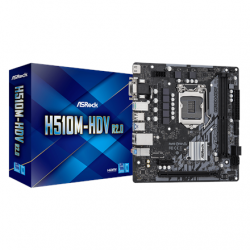 ASRock H510M-HDV R2.0 Processor family Intel Processor socket  LGA1200 DDR4 DIMM Memory slots 2 Supported