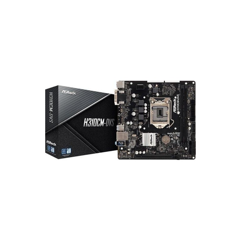 ASRock H310CM-DVS Processor family Intel Processor socket LGA1151 DDR4 DIMM Memory slots 2 Supported hard