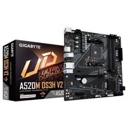 Gigabyte A520M DS3H V2 Processor family AMD Processor socket AM4 DDR4 DIMM Memory slots 2 Number of SATA