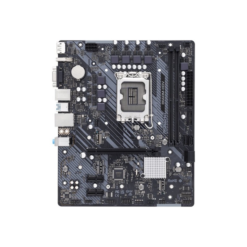 ASRock B660M-HDV Processor family Intel Processor socket LGA1700 DDR4 Supported hard disk drive interfaces