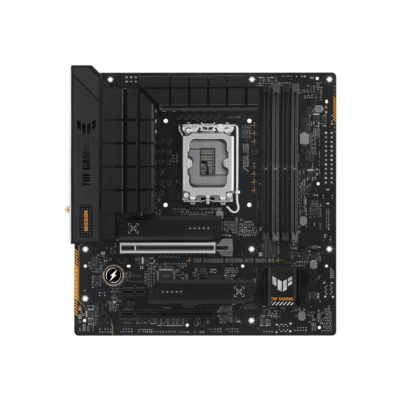 Asus TUF GAMING B760M-BTF WIFI Processor family Intel Processor socket LGA1700 DDR5 Supported hard disk drive