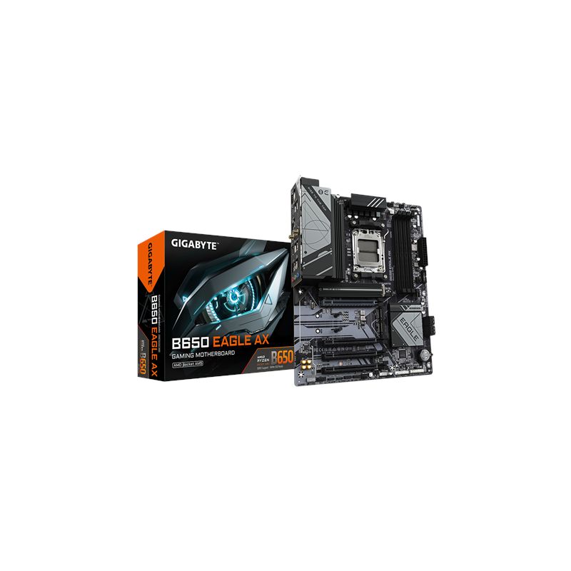 Gigabyte B650 EAGLE AX Processor family AMD Processor socket AM5 DDR5 Supported hard disk drive interfaces