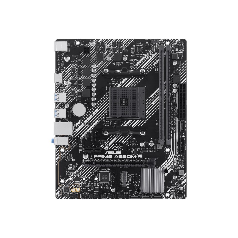 ASUS PRIME A520M-R Asus Processor family AMD A520 Processor socket 1 x Socket AM4 2 DIMM slots - DDR4, ECC,