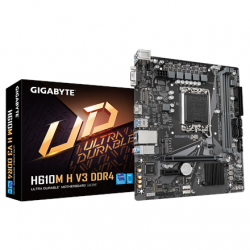 Gigabyte H610M H V3 DDR4 Processor family Intel Processor socket LGA1700 DDR4 DIMM Supported hard disk drive