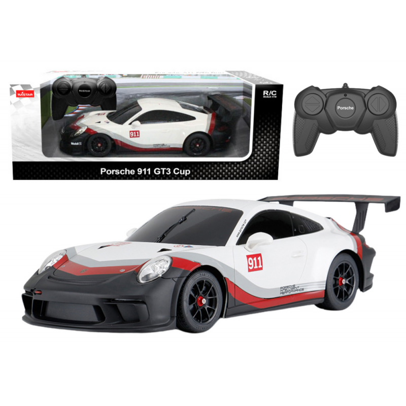 RC Car 1:18 Rastar Porsche 911 GT3 White-Gray