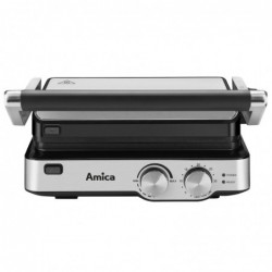 Amica GK4011 outdoor barbecue/grill Tabletop Electric Black, Stainless steel 2000 W