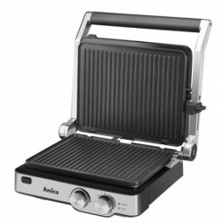 Amica GK4011 outdoor barbecue/grill Tabletop Electric Black, Stainless steel 2000 W