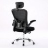 Topeshop FOTEL DORY CZERŃ office/computer chair Padded seat Mesh backrest