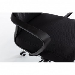 Topeshop FOTEL NIGEL CZERŃ office/computer chair Padded seat Mesh backrest