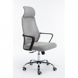 Topeshop FOTEL NIGEL SZARY office/computer chair Padded seat Mesh backrest