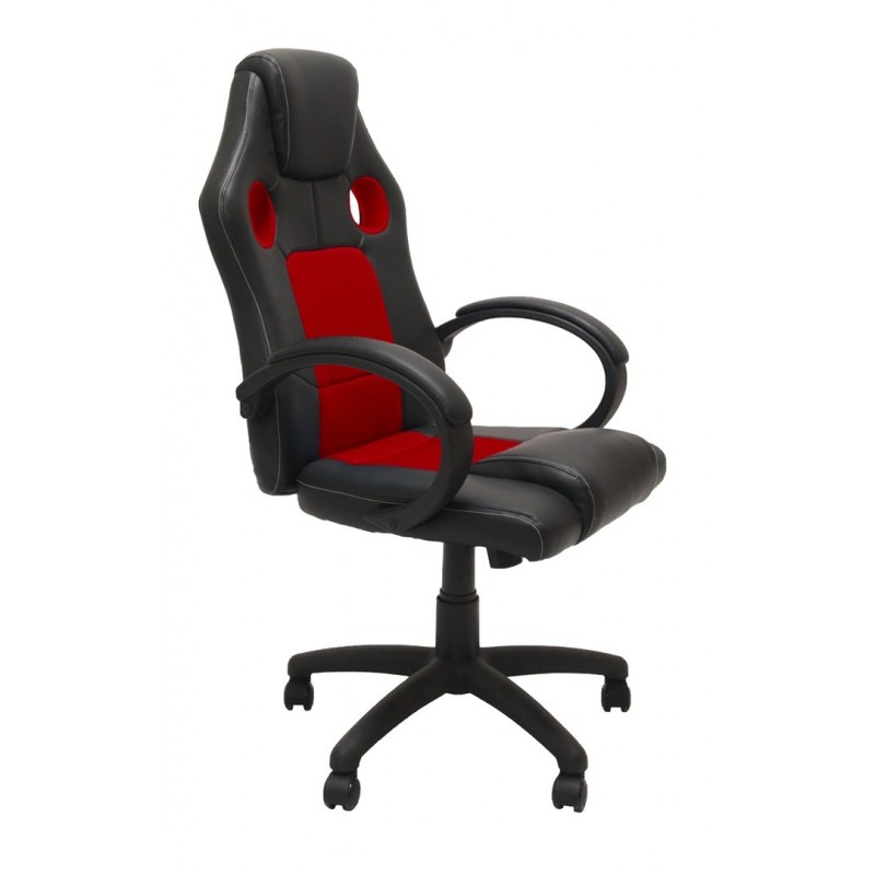 Topeshop FOTEL ENZO CZER-CZAR office/computer chair Padded seat Padded backrest