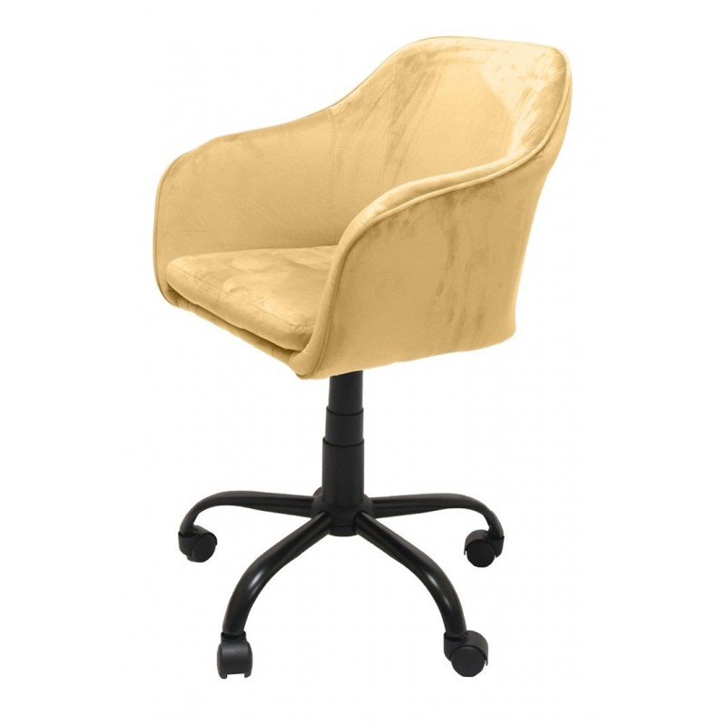 Topeshop FOTEL MARLIN ŻÓŁTY office/computer chair Padded seat Padded backrest