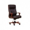 AMBASSADOR brown leather armchair