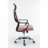 Topeshop FOTEL NIGEL RÓŻOWY office/computer chair Padded seat Mesh backrest