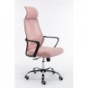 Topeshop FOTEL NIGEL RÓŻOWY office/computer chair Padded seat Mesh backrest