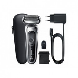 Skuveklis Braun  Shaver 71-S1000s	 Operating time (max) 50 min, Wet&ampDry, Silver/Black 