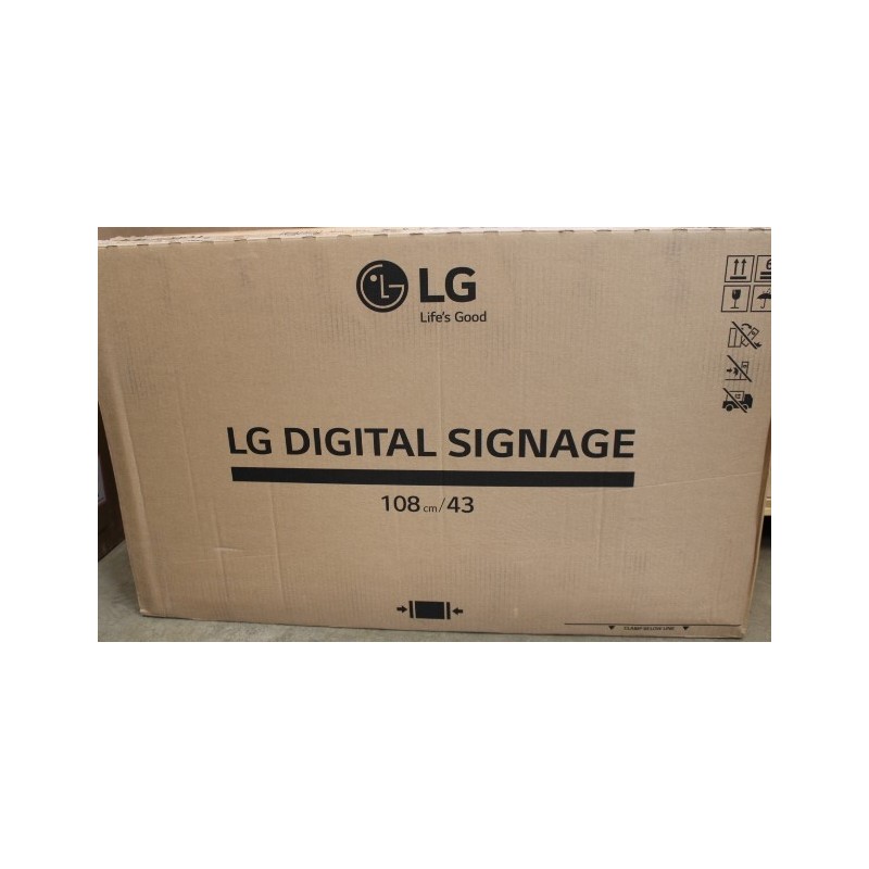 SALE OUT.  LG 43UH7J-H 43 " Landscape/Portrait 24/7 WebOS Wi-Fi DAMAGED PACKAGING, UNPACKED, USED 700