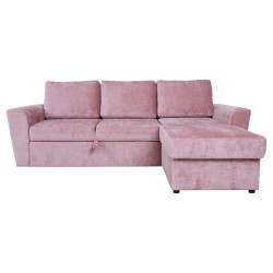 Corner sofa bed INGMAR pink