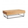 Coffee table BRONTE 120x80xH40cm, oak