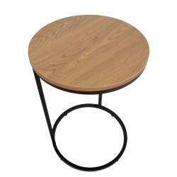 Side table HEDVIG D40xH60cm, ash black