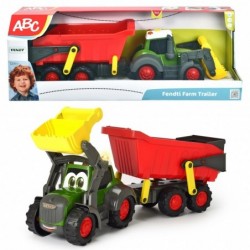 DICKIE ABC Happy Fendt Traktor koos haagisega 65cm