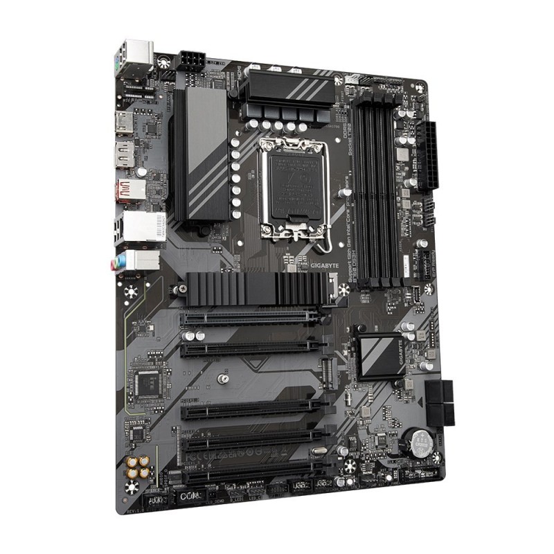 Gigabyte B760 DS3H Motherboard - Supports Intel Core 14th Gen CPUs, 8+2+1 Phases Digital VRM, up to 7600MHz DDR5 (OC),