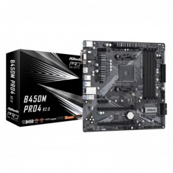 Asrock B450M Pro4 R2.0 AMD B450 Socket AM4 micro ATX