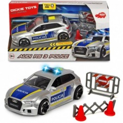 DICKIE Police Audi RS3 Police Car 15cm SOS
