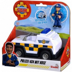 SIMBA Fireman Sam Police Jeep 4x4 Mini Action Figure