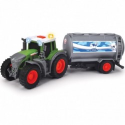 DICKIE Farm Fendt tractor with 26cm milk trailer