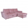 Corner sofa bed INGMAR pink