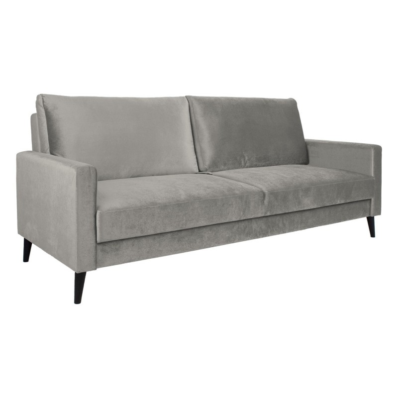 Sofa bed ANNA with storage box, beige velvet