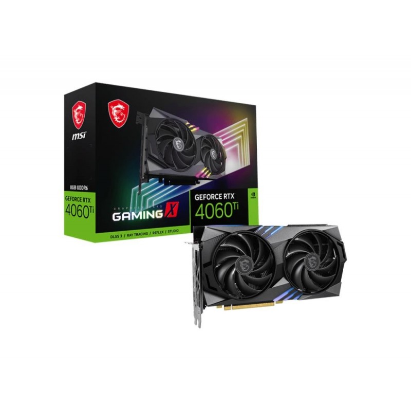 Graphics Card MSI NVIDIA GeForce RTX 4060 Ti 8 GB GDDR6 128 bit PCIE 4.0 16x Dual Slot