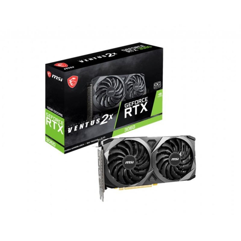 Graphics Card MSI NVIDIA GeForce RTX 3060 12 GB 192 bit PCIE 4.0 16x GDDR6 GPU 1807