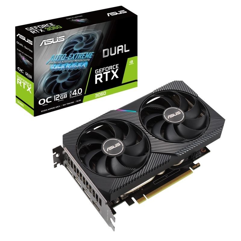 Graphics Card ASUS NVIDIA GeForce RTX 3060 12 GB 192 bit PCIE 4.0 16x GDDR6 GPU 1837