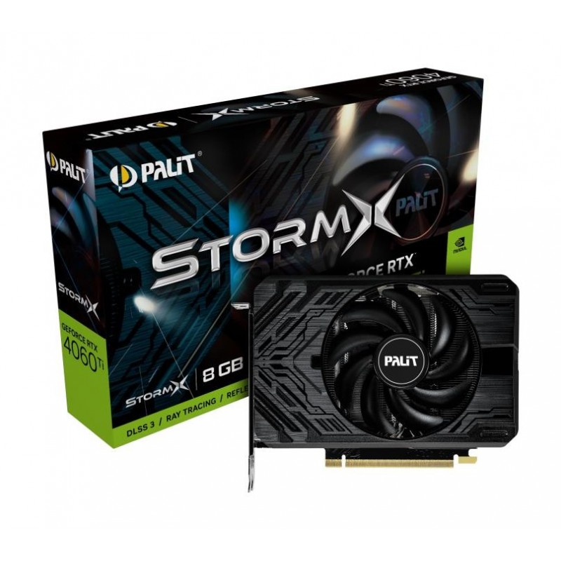 Graphics Card PALIT NVIDIA GeForce RTX 4060 Ti 8 GB GDDR6 128 bit PCIE 4.0 16x GPU 2310 MHz Dual Slot