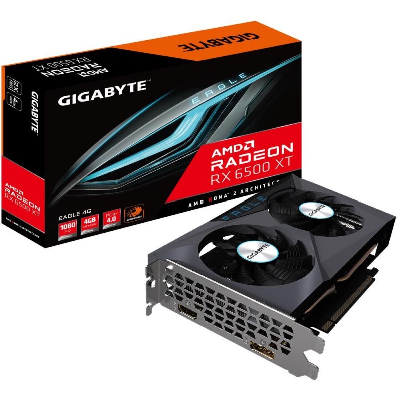 Graphics Card GIGABYTE 4 GB 64 bit PCIE 4.0 16x GDDR6 Memory 18000 MHz GPU 2610