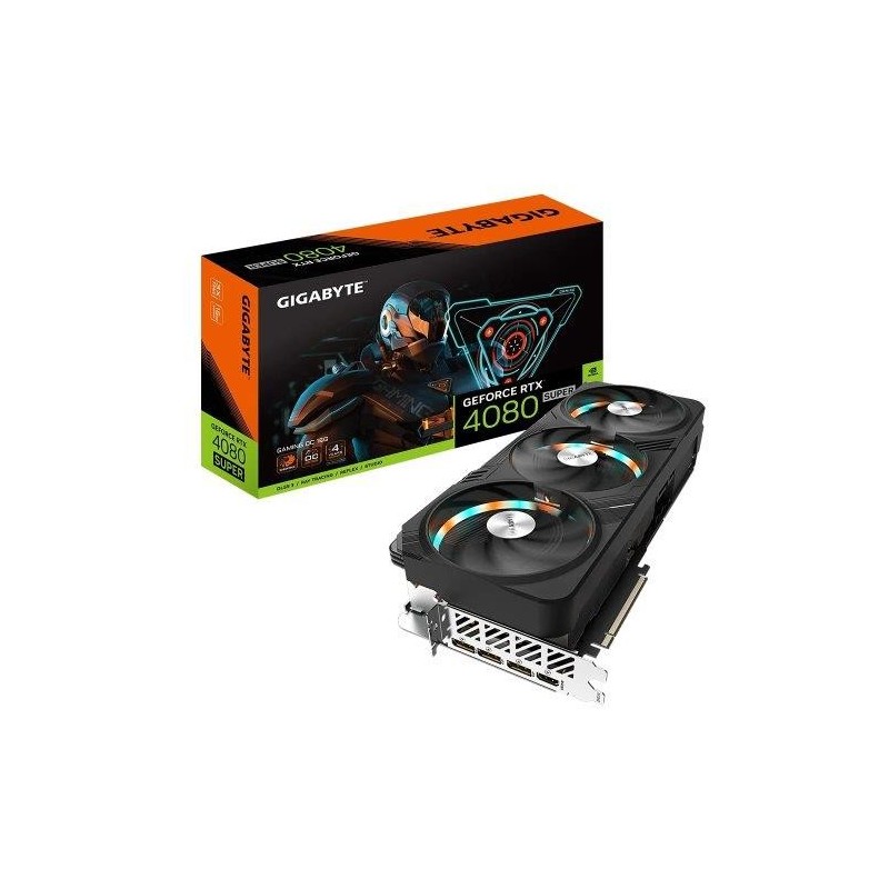 Graphics Card GIGABYTE NVIDIA GeForce RTX 4080 SUPER 16 GB GDDR6X 256 bit PCIE 4.0 16x GPU 2595 MHz Triple slot