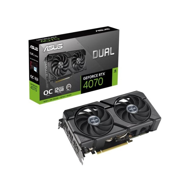 Graphics Card ASUS NVIDIA GeForce RTX 4070 12 GB GDDR6 192 bit PCIE 4.0 16x Triple slot