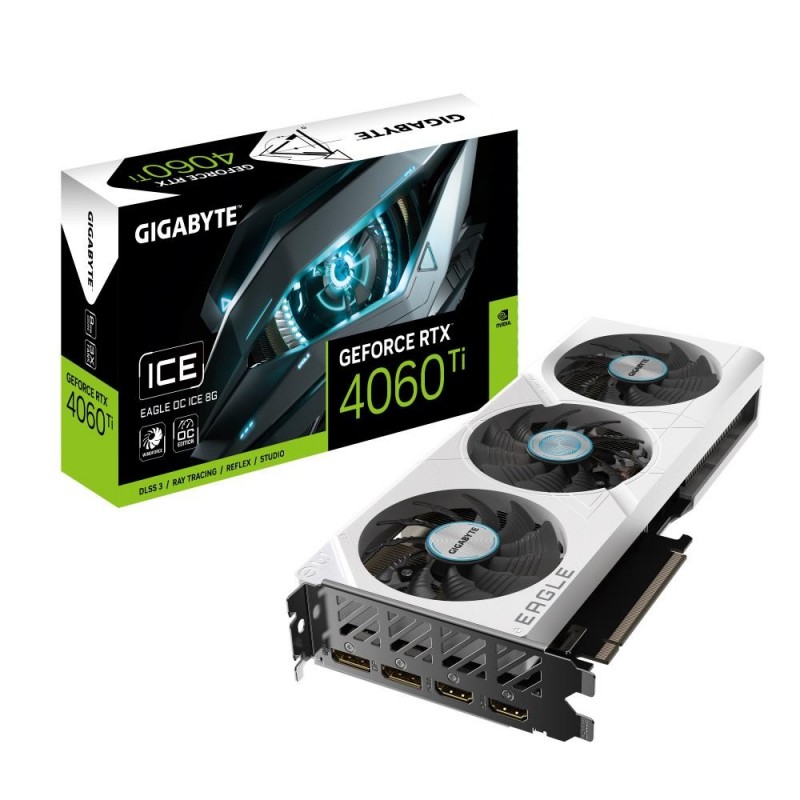 Graphics Card GIGABYTE NVIDIA GeForce RTX 4060 Ti 8 GB GDDR6 128 bit PCIE 4.0 16x GPU 2550