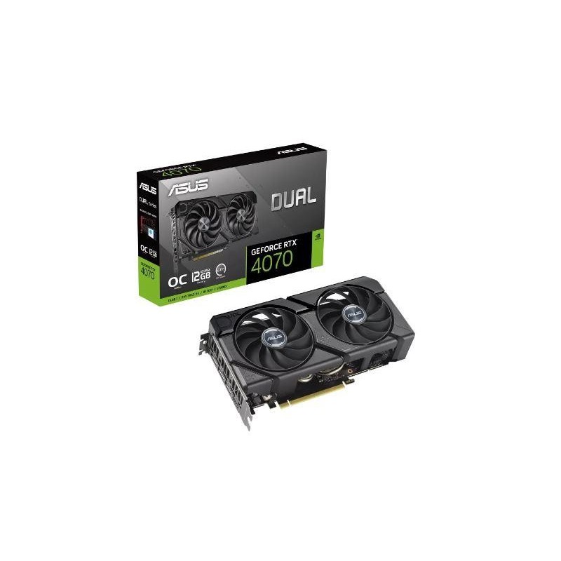 Graphics Card ASUS NVIDIA GeForce RTX 4070 12 GB GDDR6X 192 bit PCIE 4.0 16x Dual Slot