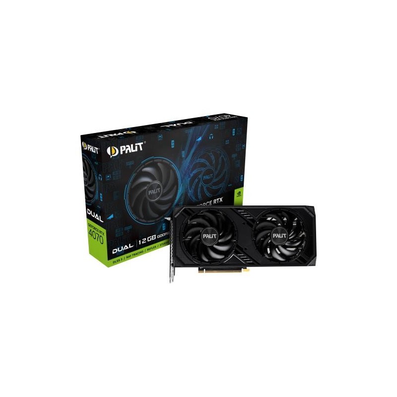 Graphics Card PALIT NVIDIA GeForce RTX 4070 12 GB GDDR6 192 bit PCIE 4.0 16x GPU 1920 MHz Dual Slot