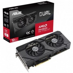 Graphics Card ASUS AMD Radeon RX 7700 XT 12 GB GDDR6 192 bit PCIE 4.0 16x Dual Slot