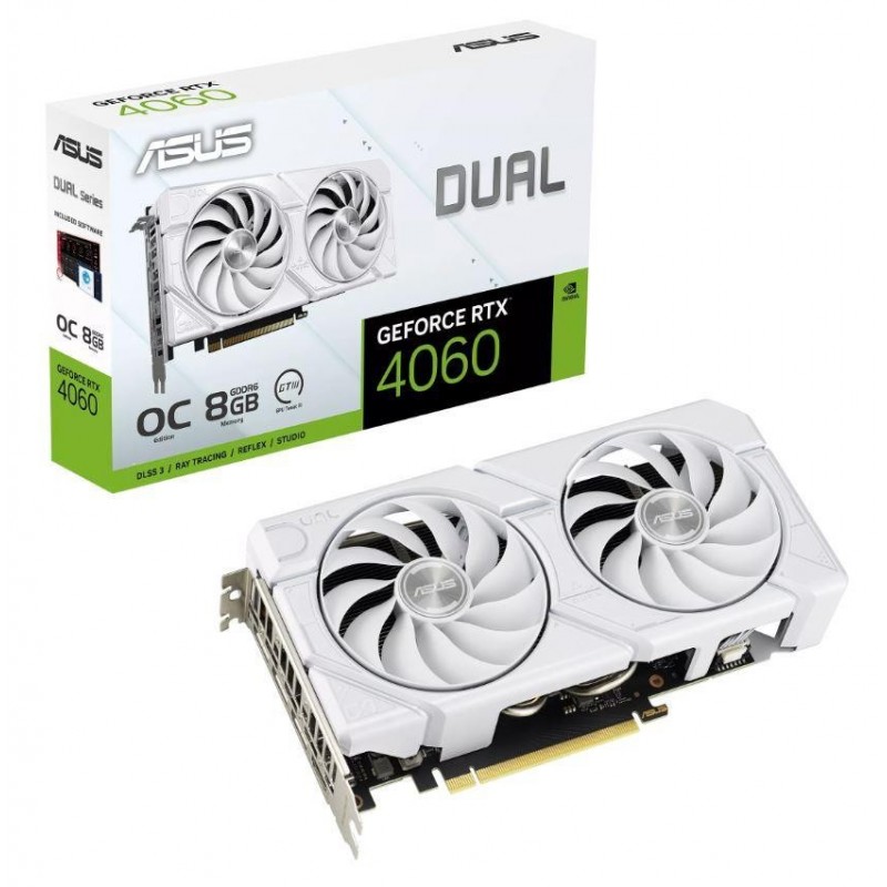 ASUS VGA PCIE16 RTX4060 8GB/RTX4060-O8G-EVO-WHITE